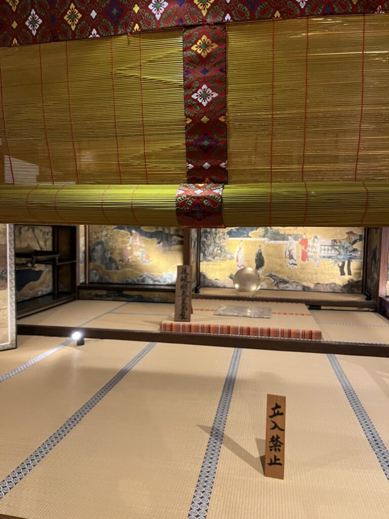 吉水神社　後醍醐天皇玉座