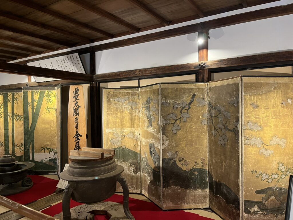 吉水神社　秀吉の金屏風