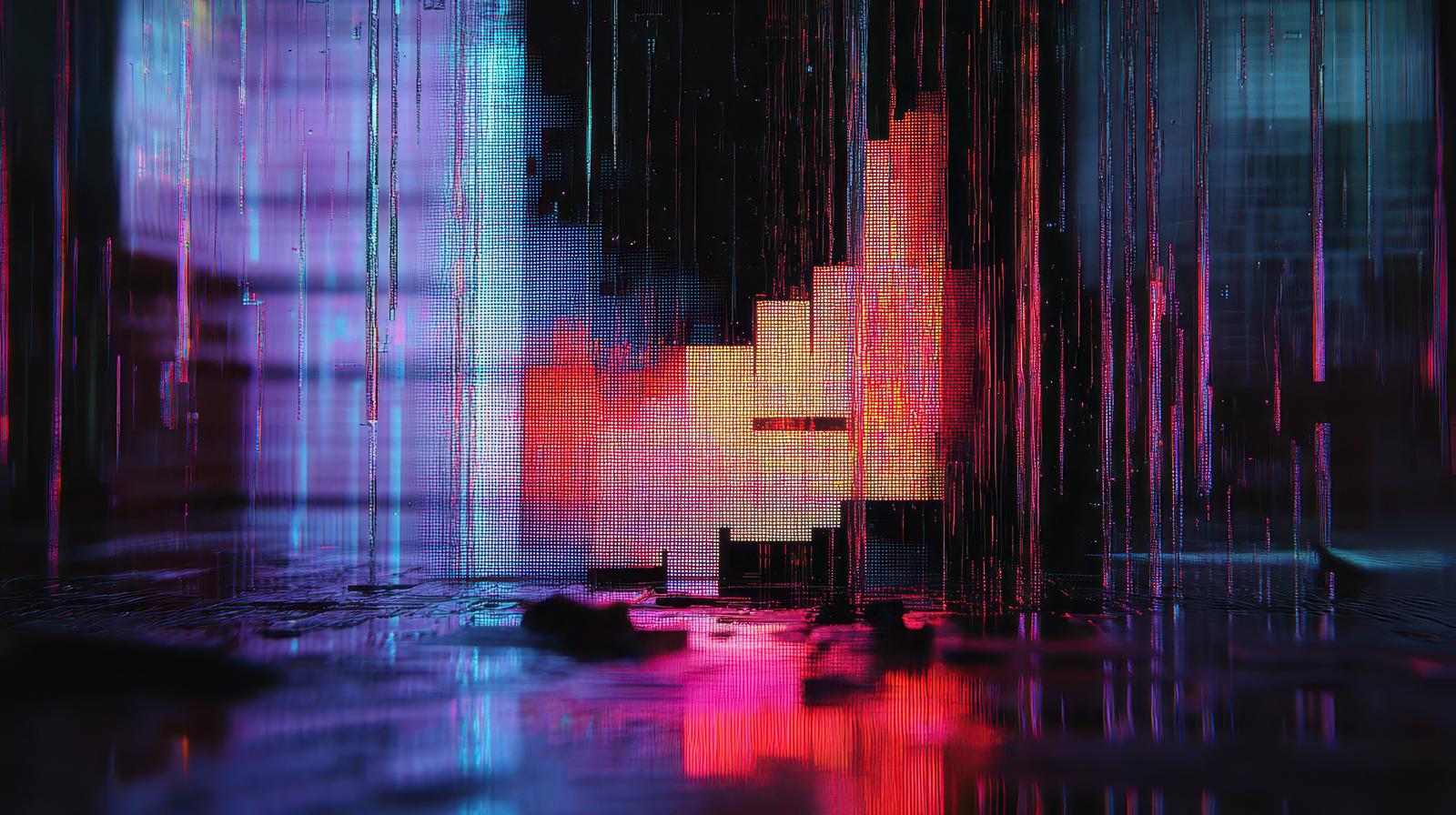 サイバーっぽい未来空間