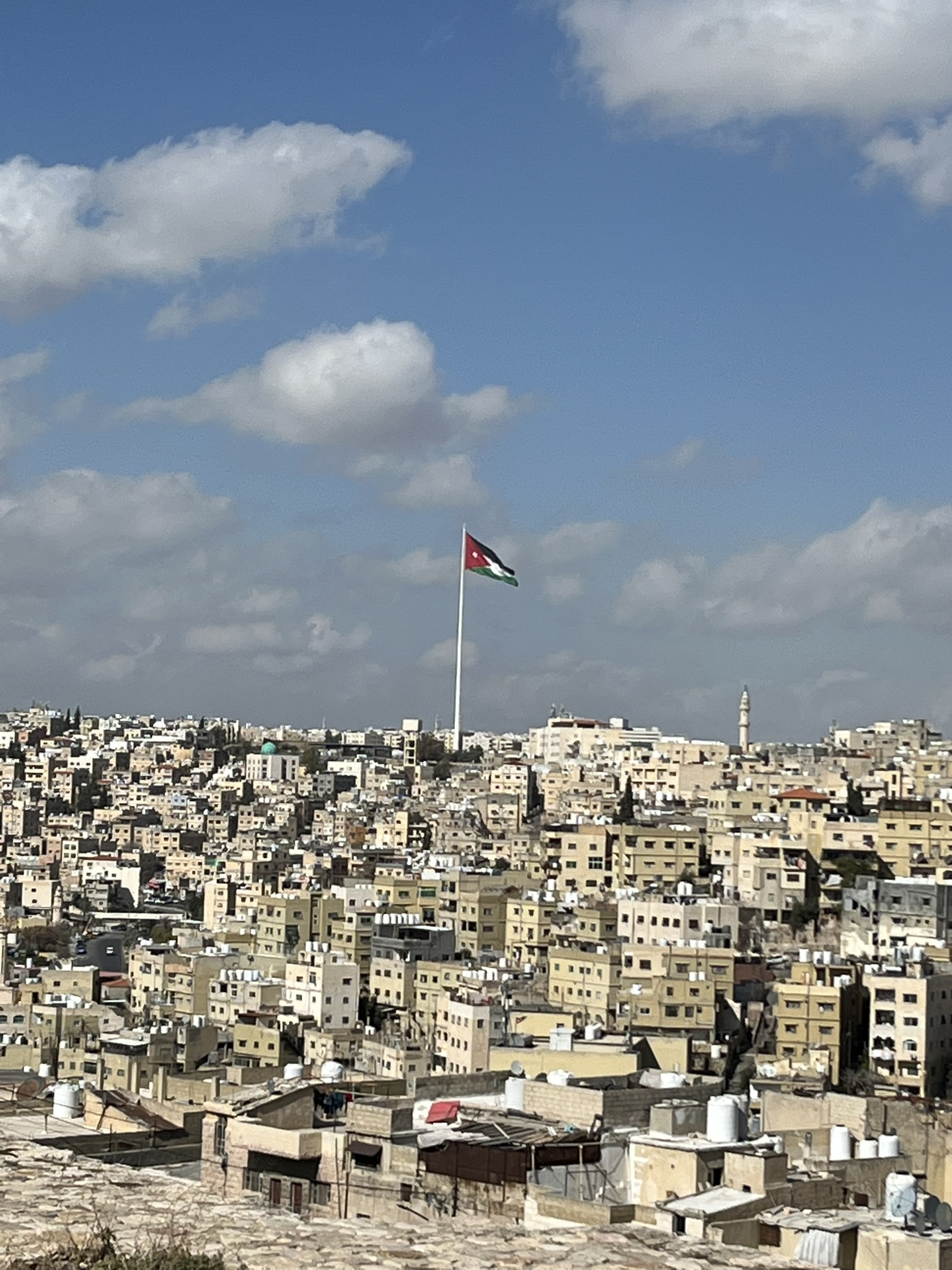 アンマンのシタデル（アンマン城塞）からみた市街