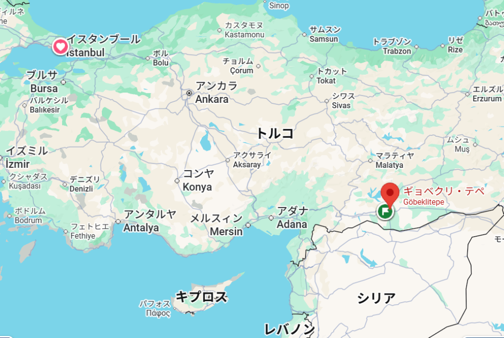 ギョベクリ・テペの地図上の場所