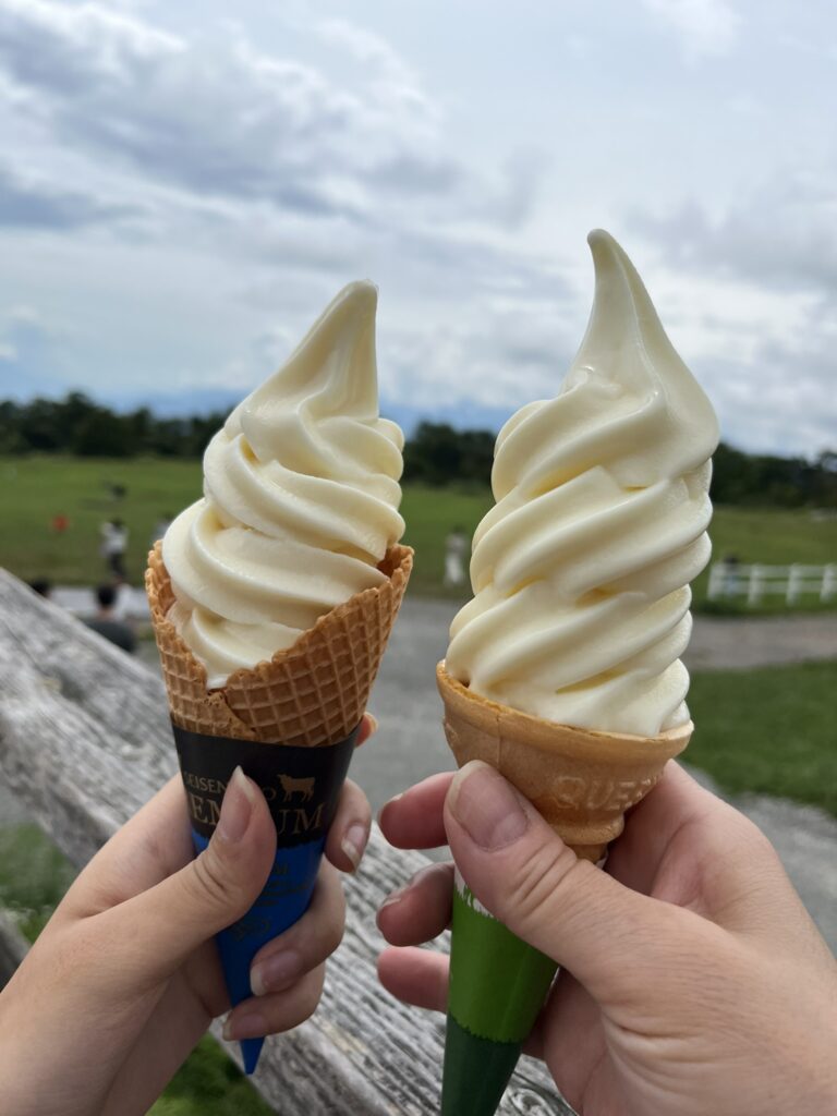 清泉寮のソフトクリーム