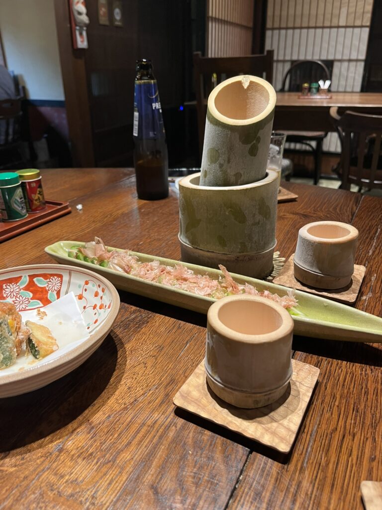 井筒屋の竹の酒器